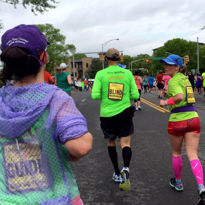 Saw this guy around mile 8. What an inspiration. 
