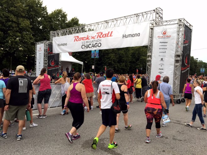 Heading to the start