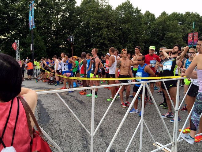 Runners at the start