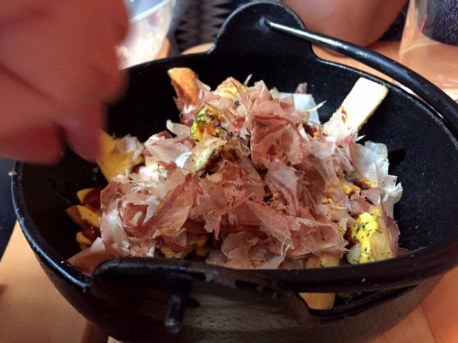 This dish is called dancing yucca -- those little 