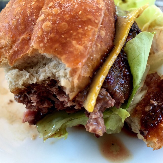 Along with some of my cousin-in-law's amazing burger. 