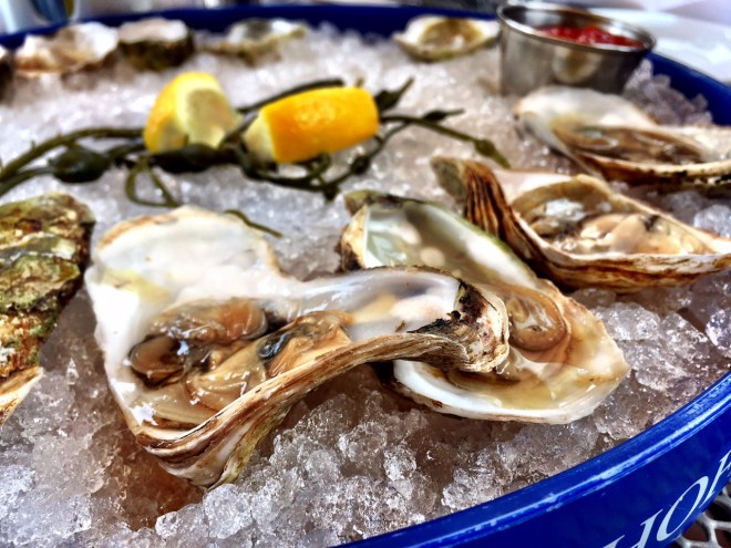 Sunday brunch at Lyon Hall started with some oysters.