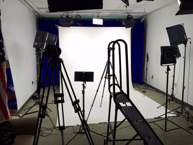 Our setup for the photo shoot.