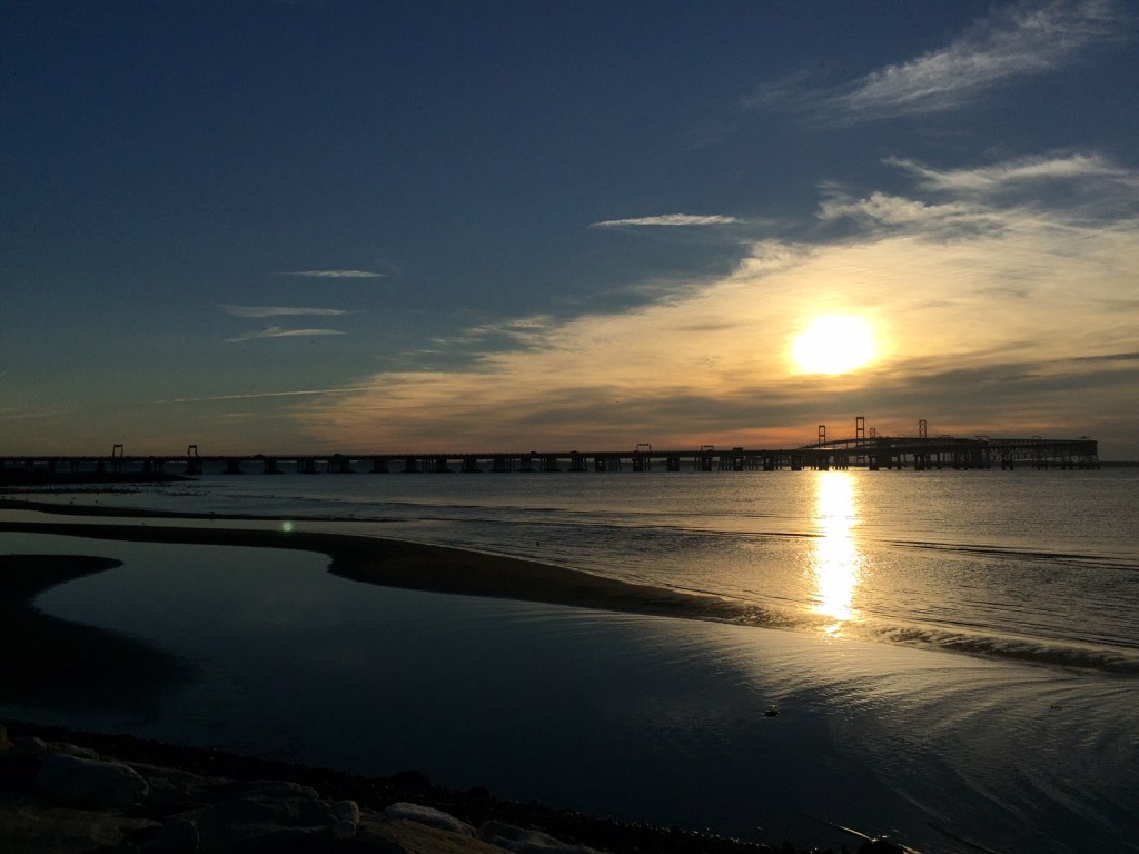 Amazing view of the bridge before our run.