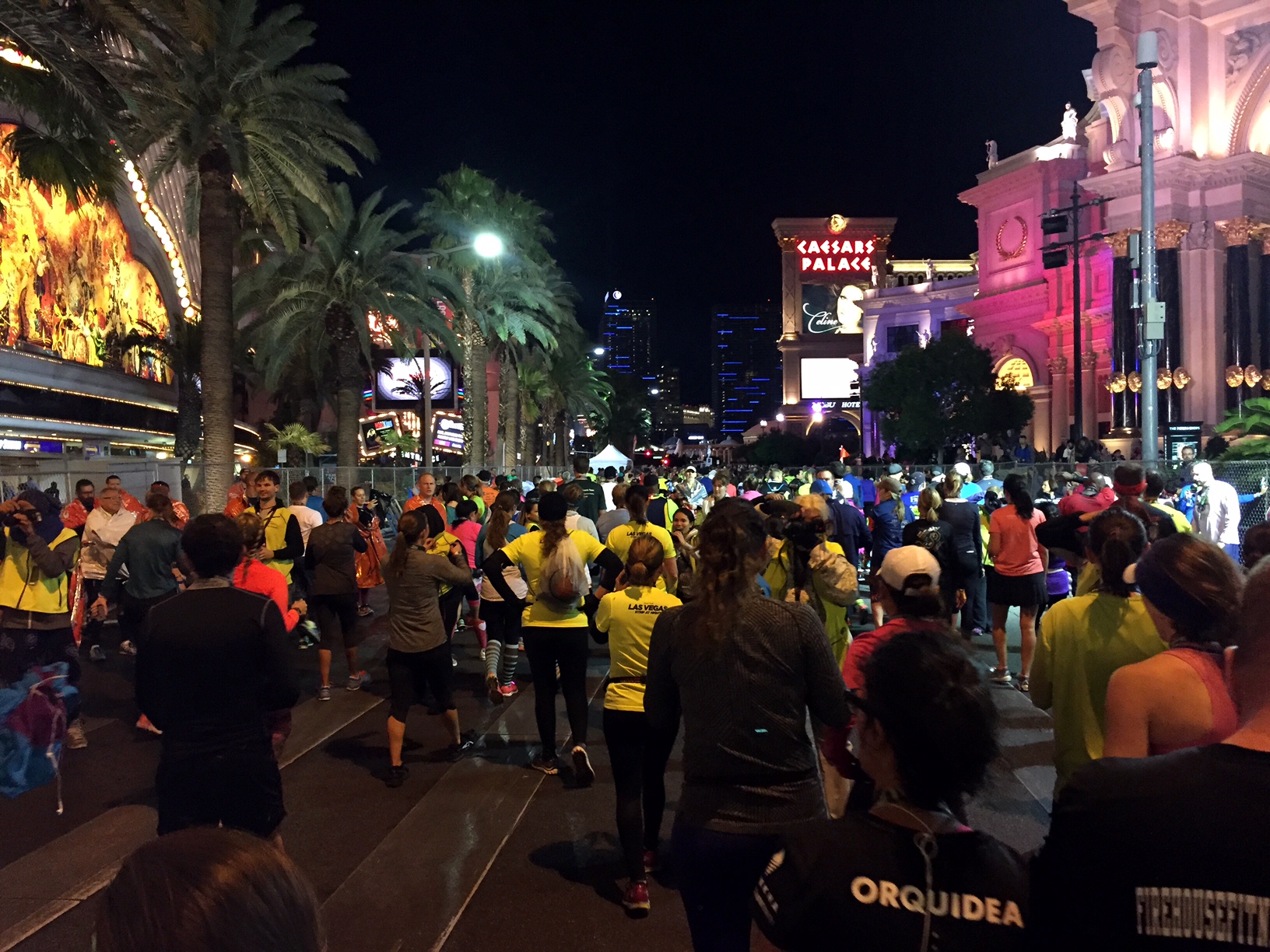 After the finish line!