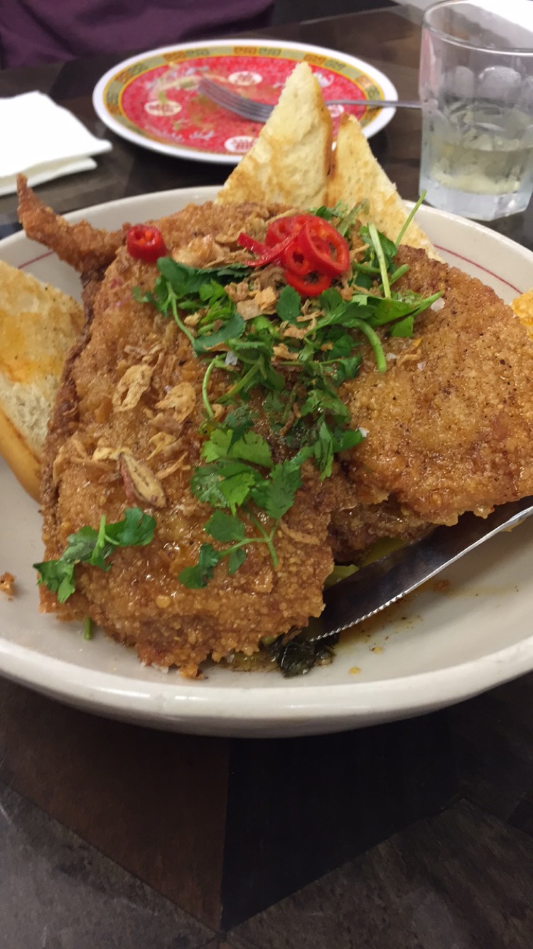 Maketto's fried chicken is amazing.