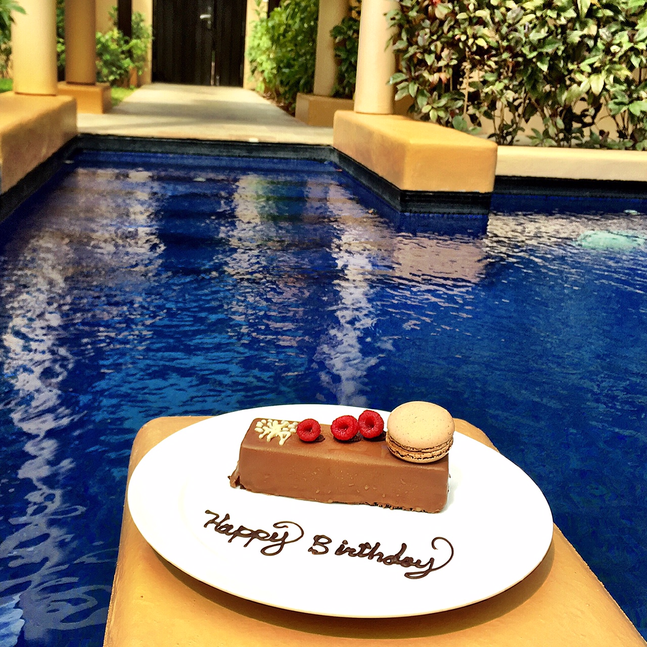 Came back to the room Wednesday afternoon to this sweet surprise. Thanks, Banyan Tree!