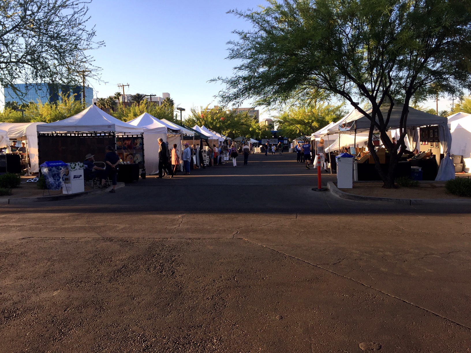 Tents at the Arizona Pride Run expo/festival