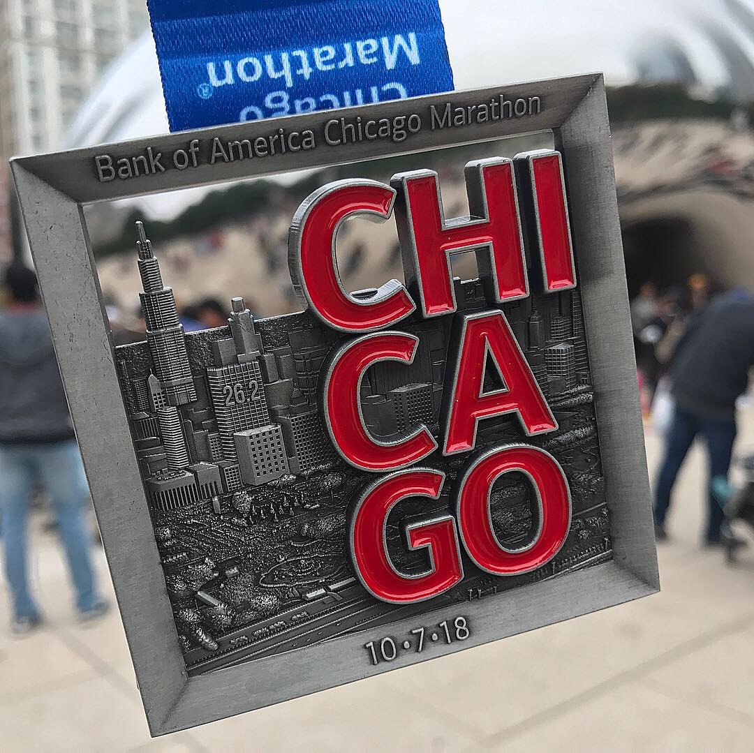 2018 Chicago Marathon Medal